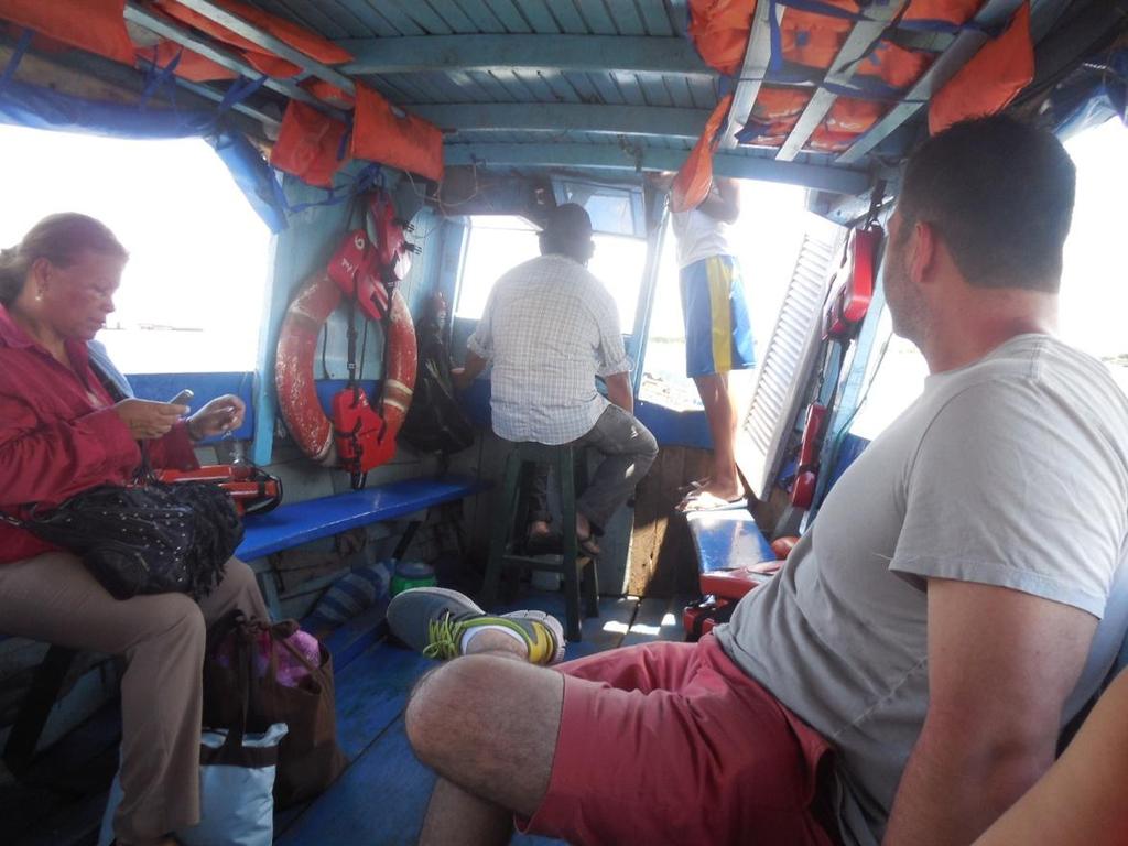 On day three in Asuncion, Nick, Susie, and I boarded the small passenger boat and