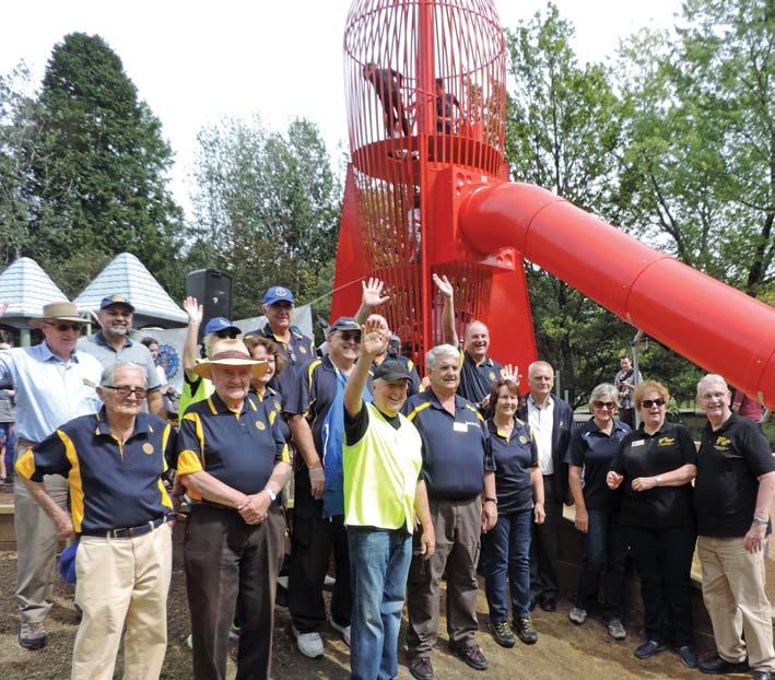 Congratula ons Blackheath Rotary Club for returning the Rocket to the town s Soldiers Memorial Park.