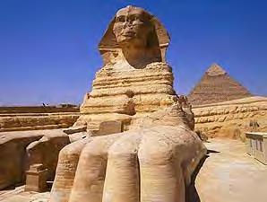 Visit the Gizeh plateau (Pyramids, Sphinx, Solar Boat). Lunch at Andrea. Hotel Cairo Marriott for a rest.