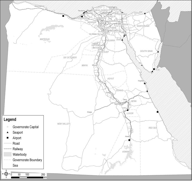 10 Sokhna Port 26/May/2010 ~ 27/May/2010 30/May/2010 ~ 01/June/2010 28/May/2010 29/May/2010 7 days Source: JICA Study Team East Port Said Alexandria El Dekheila