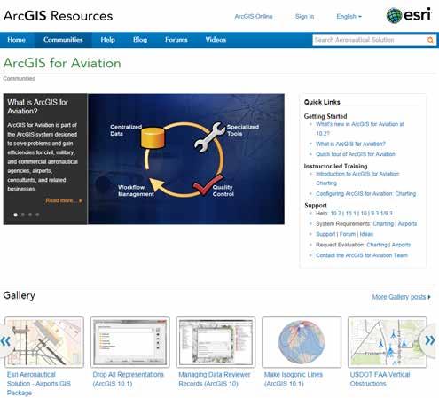 Further Info Visit the ArcGIS for Aviation Resource Center