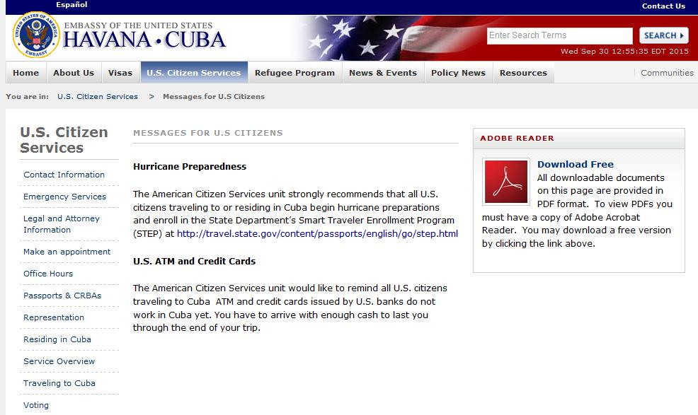 U.S. Department of State http://havana.usembassy.
