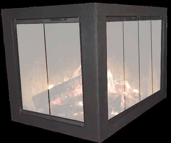 Corner Units Not as common, but they re out there. Custom masonry corner units are available for 2-sided or 3-sided fireplace openings in selected Thermo-Rite enclosure models.