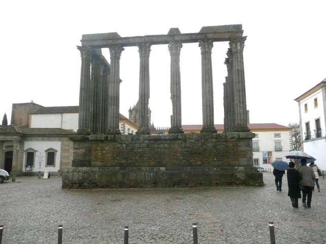 Evora is a fortified town