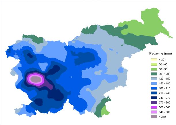 Izjemno obilne padavine so bile posledica narivanja vlažne in nestabilne zračne mase na hribovske in gorske pregrade zahodne Slovenije, vetrovnega striženja in same dolgotrajnosti vremenske situacije.