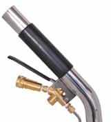GLIDEMASTER CARPET WANDS FEATURES n POLISHED STAINLESS STEEL VACUUM TUBE AND LOW PROFILE WAND HEAD ARE ANGLED TO ALLOW EASY CLEANING UNDER FURNITURE, OVERHANGS ETC.