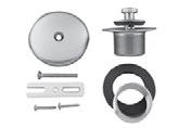 Express II Conversion Kits Push & Seal Kit includes snap-on face plate, 1-1/4 push & seal cartridge, drain strainer and with brass