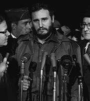 [44] Fidel Castro in Cuba, January 1959 On January 8, 1959, Castro's army rolled victoriously into Havana.