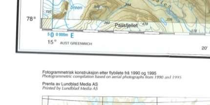 Svalbard maps are partly based on old aerial photos