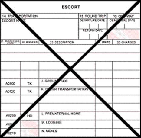AK-04 - Referring Provider If an escort is authorized, fill in the Escort portion of the AK-04; otherwise, very clearly X out the entire escort portion rendering that section void.