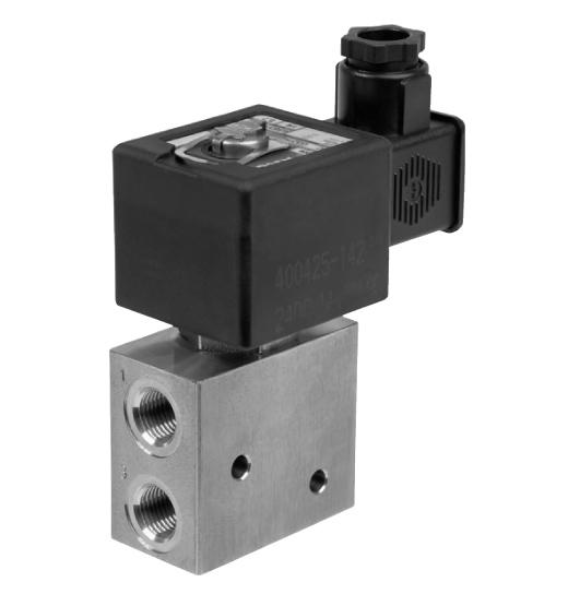 SOLENOID VALVES direct operated, reduce & low power brass or stainless steel bodies 1/4" - 1/2" U 2 1 3 3/2 327 The valves are certified according to IEC 61508 functional safety data and have SIL-3