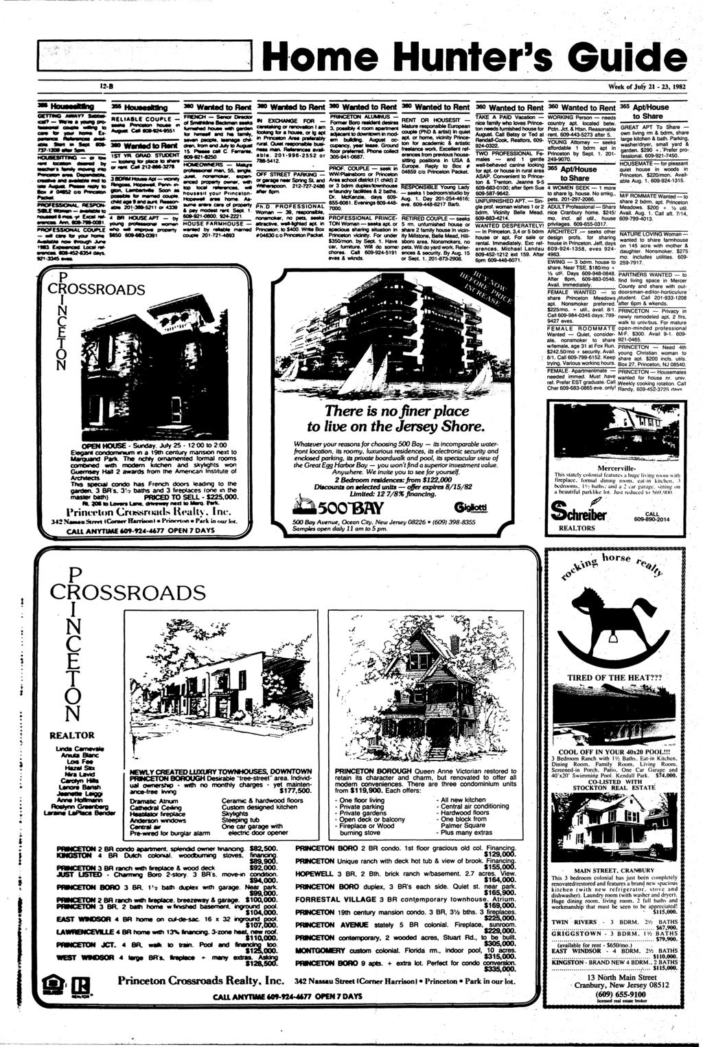 Home Hunter's Guide 12-B Wleekof July 21-23, 1982 GETTING mmm car?