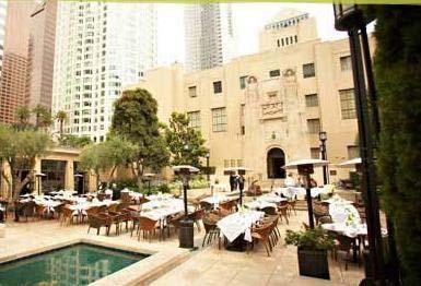 Adjacent to Downtown LA's 1920's landmark public library, Café Pinot's guests are surrounded by an