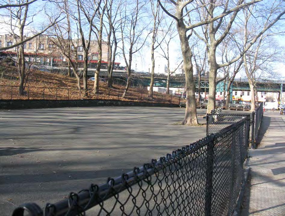 8 - Dyckman Rest, previously a playground, contains expansive asphalt,