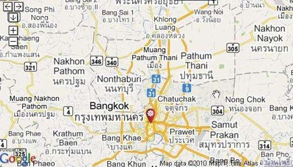 Location Map Siam Kempinski Hotel is located directly