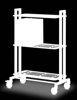 RSVC-Comfort room-service table With fold-down side parts and one grid shelf With fold-down