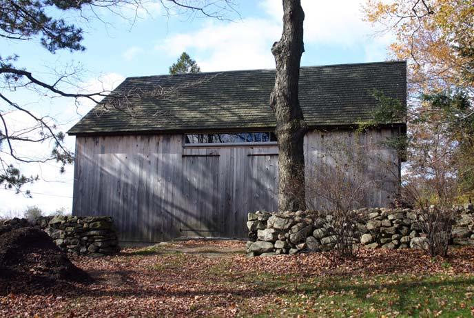 This barn was originally located in Danbury but was dismantled piece-by-piece, numbered and moved here in 1992.