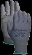 POLYURETHANE PALM COATING Eco-friendly polymer PU palm! Polymer PU palm protects parts from fingerprints! Comfortable and cool! Replaces cotton chore gloves!