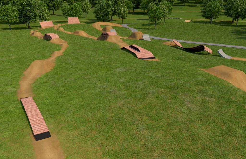 Bike Park Amenities: Slopest yle Courses These rhythm and flow oriented