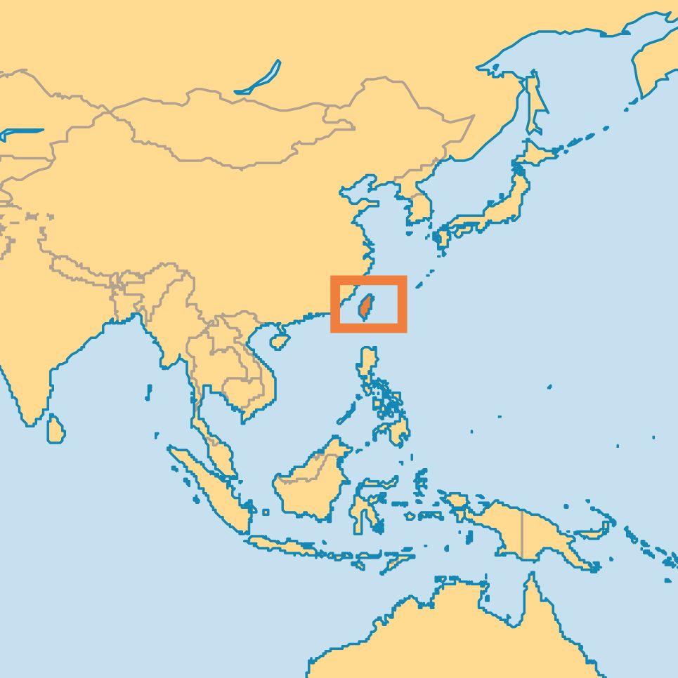Taiwan Taiwan is a large island off of the coast of China. Taiwan used to be called Formosa by the Portuguese.