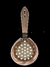 Classic Hawthorne Spring Bar Strainer New Finishes Available Full circle spring to fit any mixing glass or tin. Fully perforated strainer head for fast pouring. Extended handle for ease of use.