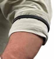 Shirt Sleeve Metal Armbands Band stretches to fit over arm and is elastic enough to hold rolled up shirt sleeves