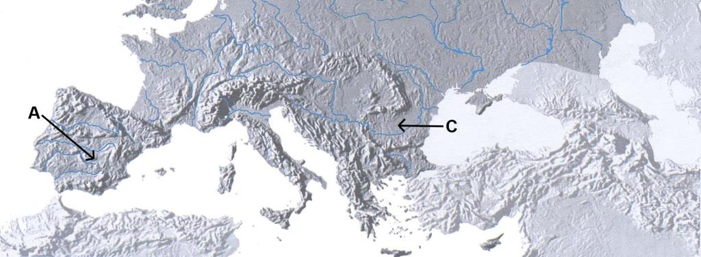 Ljubljana) A (polotok): B (gorovje): C (nižina): 18. Imenujte orogenezo, s katero so nastala najstarejša gorovja v Evropi. (1 točka) 19.