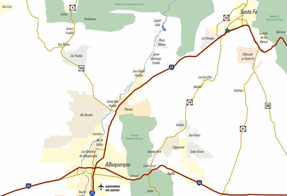 PROXIMITY MAP Santa Fe, NM State Capital 1.