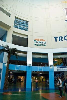 Inside Tropicana Before the Walk There will be signs that tell you where you to go