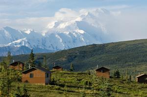Where You Are Going Camp Denali Camp Denali has 18 guest cabins that are situated along a ridgeline, each with views of Mt. McKinley.