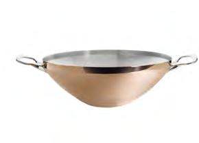 INOCUIVRE Copper St/steel with stainless steel handles Stockpot with 2 cast stainless steel handles with lid 6444.