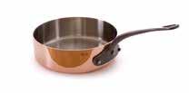 M heritage M 250 copper with stainless steel interior Splayed sauté pan 6503.16 6503.20 6503.24 2.5 1.8 qt 3.
