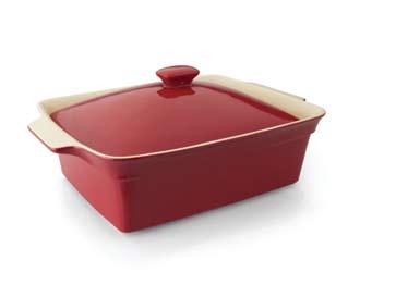 7 Qt) Earthchef Earthchef and Upcoming Body material: made from high-quality stoneware - Color inside: cream glaze - Color outside: warm-red glaze - Stoneware Heat resistance : Max.