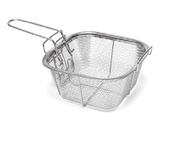 Turn Steamer Tray upright and use as needed. Basket Assembly 1. Squeeze the Basket handle to compress the holding posts together. 2.