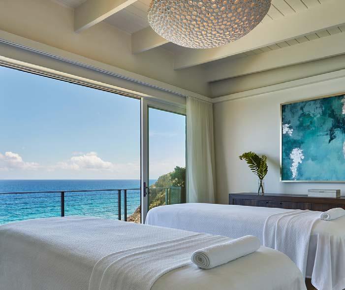 Amenities & Services SPA & WELLNESS The Spa perched high on the cliffs of the Atlantic Ridge Villas with ocean view treatment rooms and saltwater plunge pool A full range of luxurious message