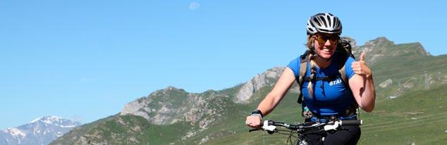 Avoir Croix de Coeur Advanced 5 hours CHF 180 Tour de Mont Fort Advanced 7 hours CHF 420 Mountain Biking Although renowned for steep mountain bike trails attracting experienced downhillers, Verbier