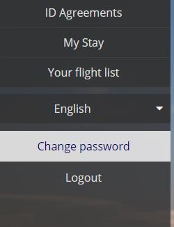 Page 31 of 32 8 Changing your Password Your password can be changed at any time by clicking the Change password link in the navigation bar.
