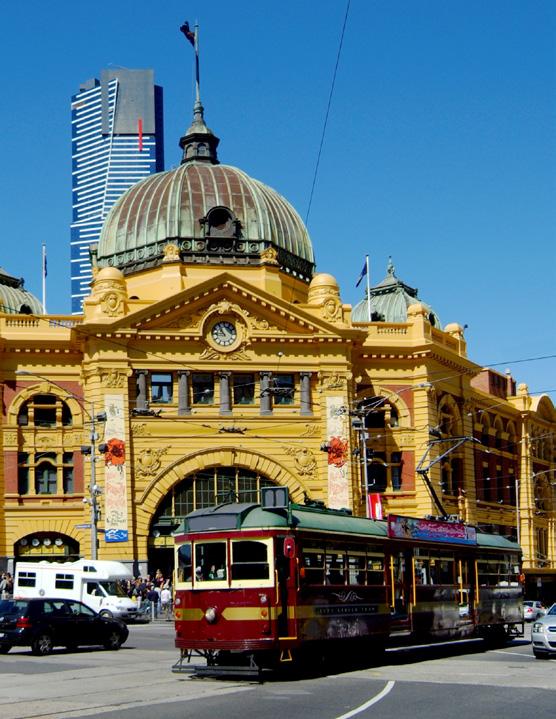 light rail networks in the world and wander through the exciting architecture of Federation Square and some of the most exquisite arcades and city laneways