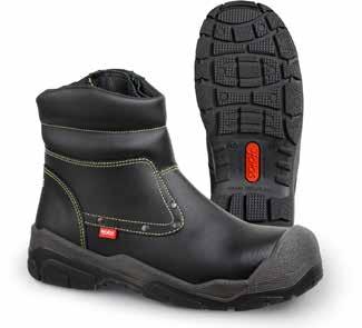 JALAS 1848 Titan+ Heat and Welding Features: ProNose toe reinforcement, wide fit, KEVLAR thread in the seams which resists 427 C short-term heat exposure (max operating limit) and 204 C longer-term