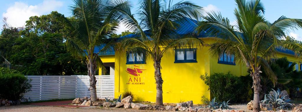 ALL PROCEEDS GO TO THE ÀNI ART ACADEMIES Designed locally by Anguillan Carl Richards, under the guidance of Anthony Waichulis and the Àni Waichulis team, the Anguilla studio is an open area of 1,300
