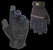 Stretch spandex back for flexibility and fit. WORKRIGHT WINTER GLOVES Cold weather insulated for warmth. Padded synthetic palm material is soft and comfortable to wear.