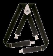 3 Wide padded belt for comfort with double tongue steel roller buckle. Snap-in hammer holder Fits waist sizes 29-46.