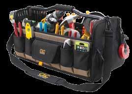 Padded reinforced web carrying handles and adjustable shoulder strap. 13"L x 7"W x 13"H 1530 084298015304 1 3 3.