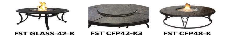 Made for use with fireplaces 10 20 FST INSP-BLK Black finish. Includes 1 can 13oz gel & snuffer 752.