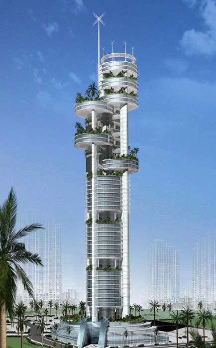 XI. Coins Tower Location: Dubai Height: 232m No. of Floors: B + G + 50 Plot Size: 70,000 sq.ft.