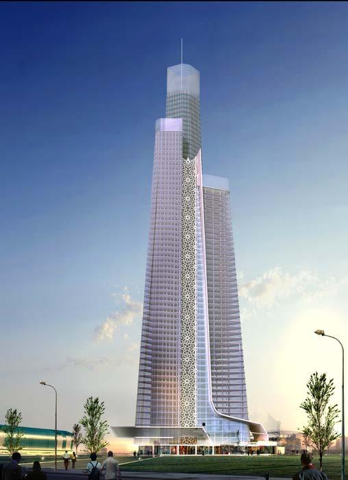 XIX. Halab Tower Location: Height: Plot Size: Status: Halab, Syria 180m 7,000 sq.m. Concept Design This simple and elegant design is for a mixeduse facility in downtown Halab.