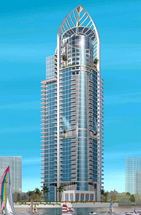 XXV. Saqran Tower Location: Dubai No. of Floors: 6B + G + 34 Plot Size: 20,500 sq.ft.