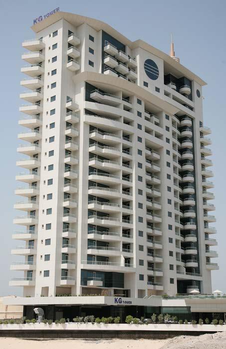 XLIX. KG Tower Location: Dubai No. of Floors: 2B + G + 19 Status: Completed Completion Date: 2008 Plot Area: 30,818 sq.ft. BUA: 250,476 sq.