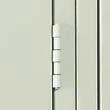 Polypropylene handle with door retention and