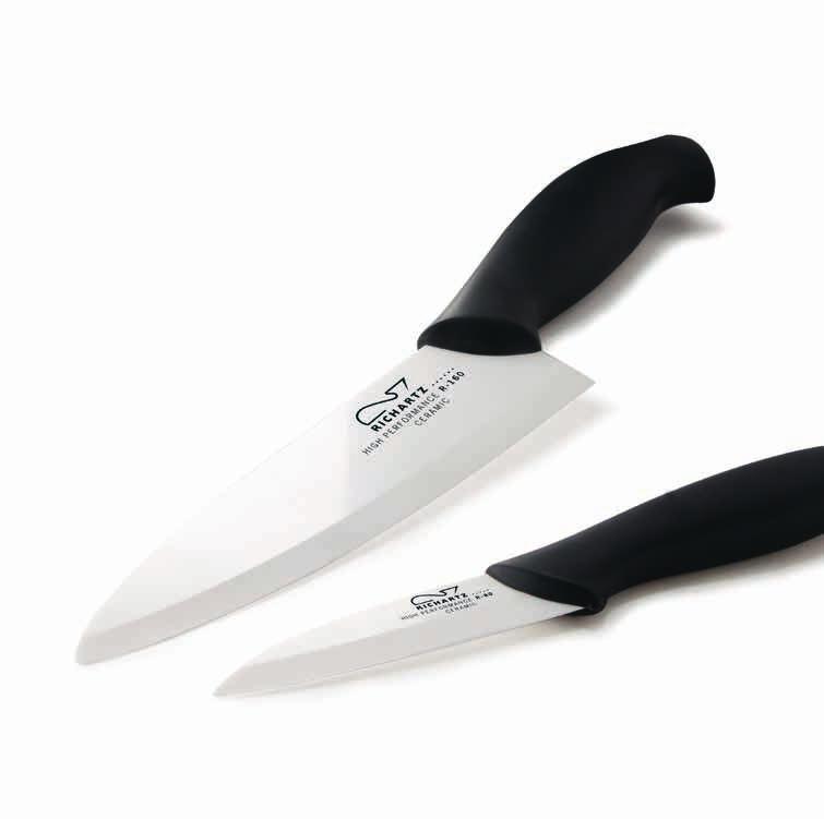 42 THE PERFECT CUT. The CLASSICO ceramic knives are of extreme sharpness, first-class finish and timeless design: Valuable tools for every kitchen.
